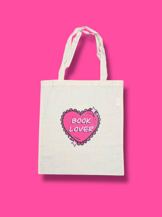 Book Lover Cotton Tote Bag