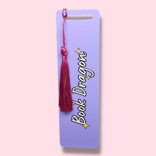 Book Dragon Acrylic Bookmark