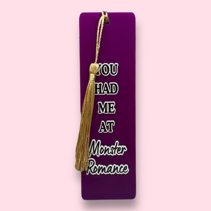 You had me at Monster Romance Acrylic Bookmark