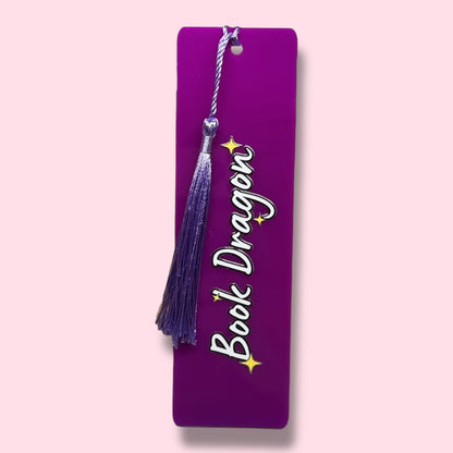 Book Dragon Acrylic Bookmark