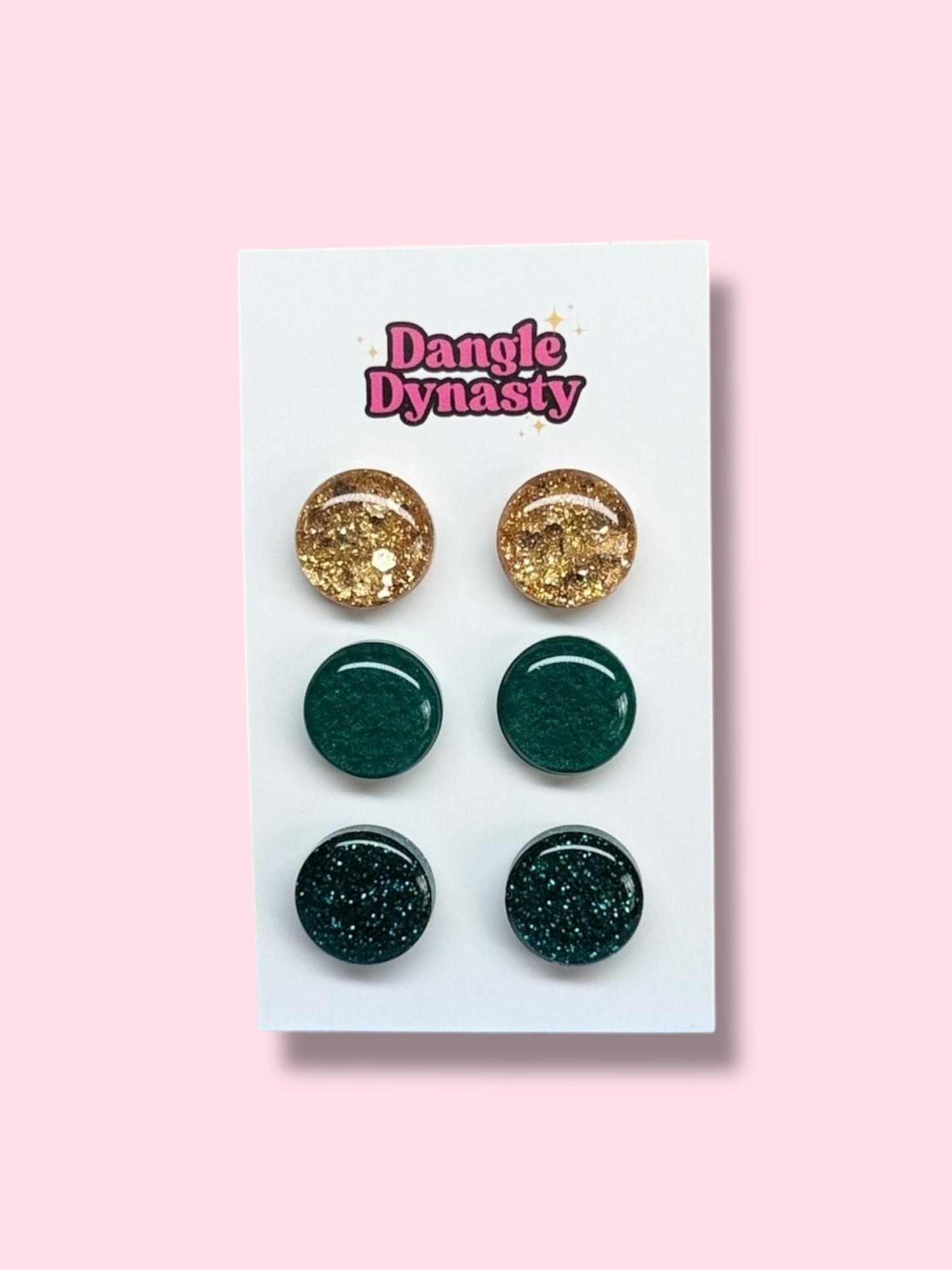 3 Pack Resin Studs - #7