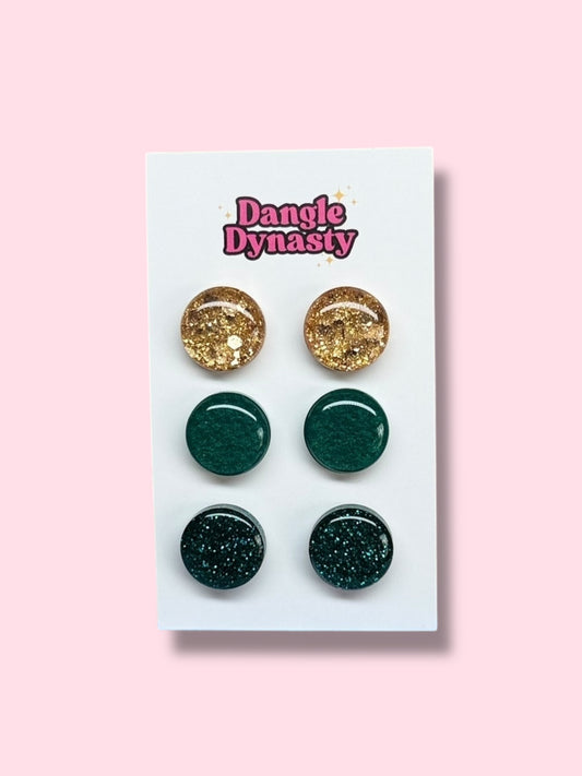 3 Pack Resin Studs - #7