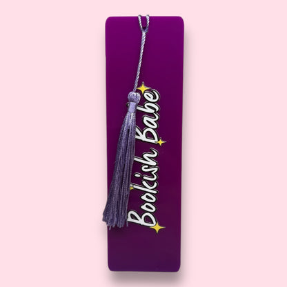 Bookish Babe Acrylic Bookmark