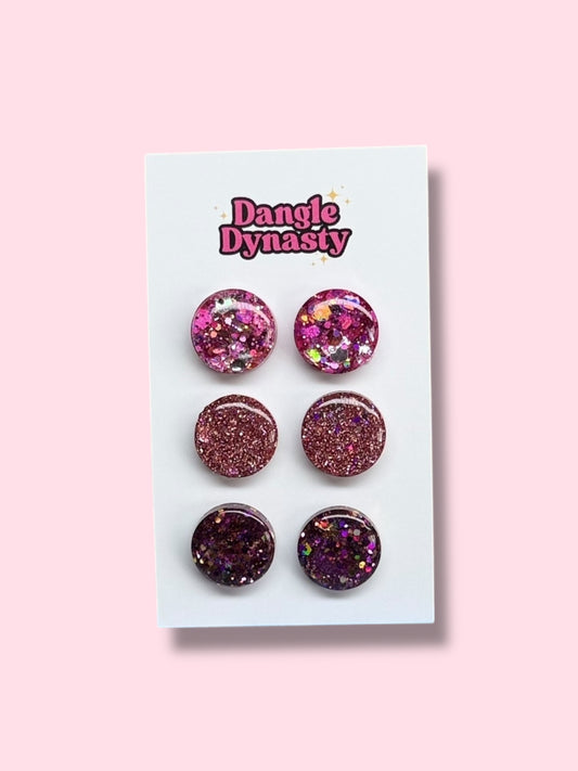 3 Pack Resin Studs - #3