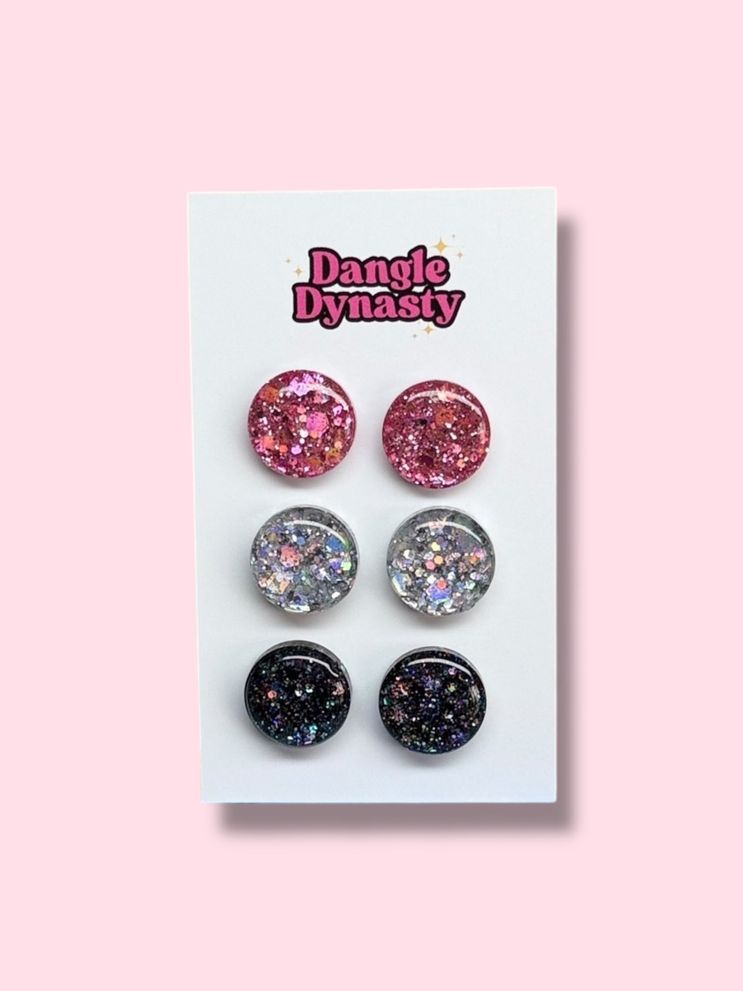 3 Pack Resin Studs - #4