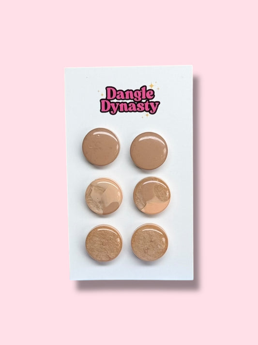 3 Pack Resin Studs - #5