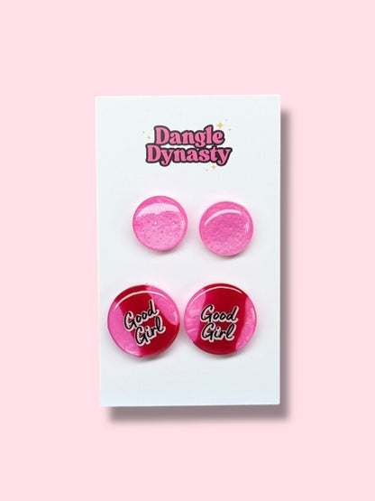 Resin Stud Twin Pack - Good Girl #3