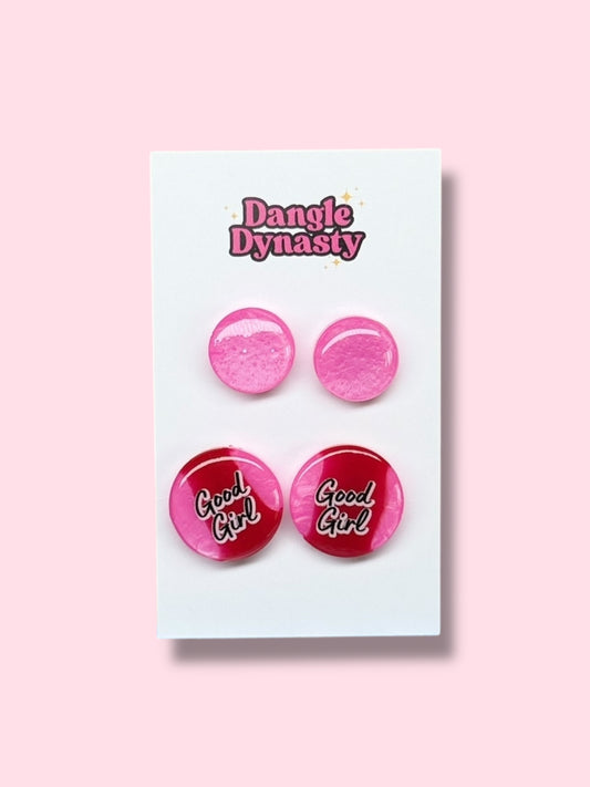 Resin Stud Twin Pack - Good Girl #3