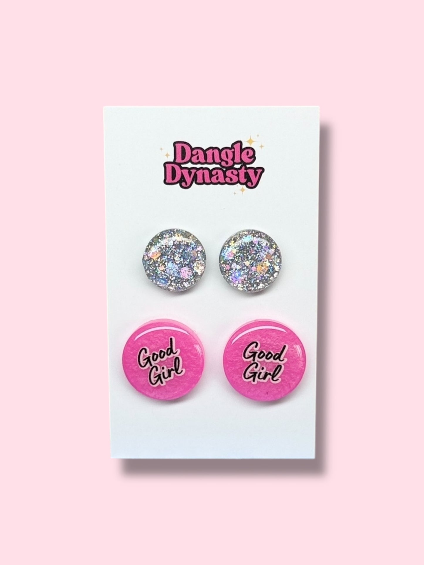 Resin Stud Twin Pack - Good Girl #1